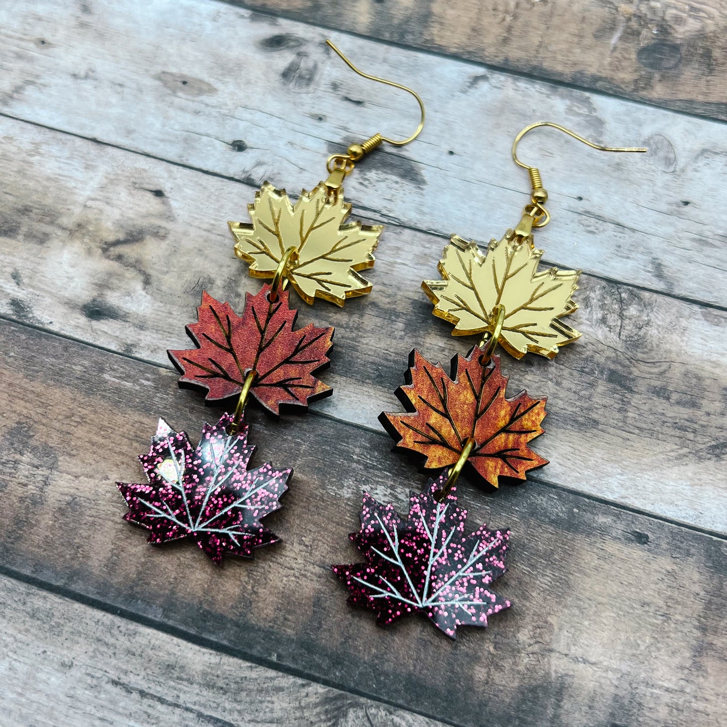 3 Maple Leaf Dangle