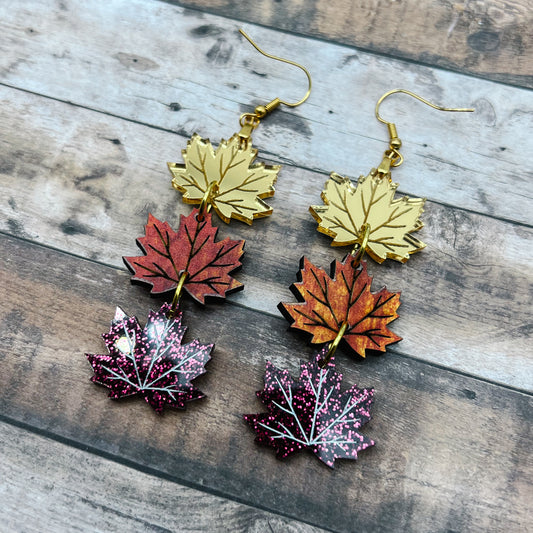 3 Maple Leaf Dangle