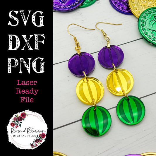 Mardi Gras Beads Earring File