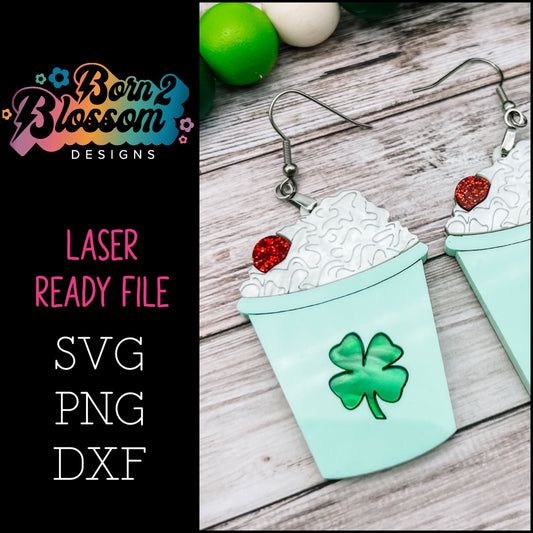 St Patricks Day Shake Earrings SVG Digital Download
