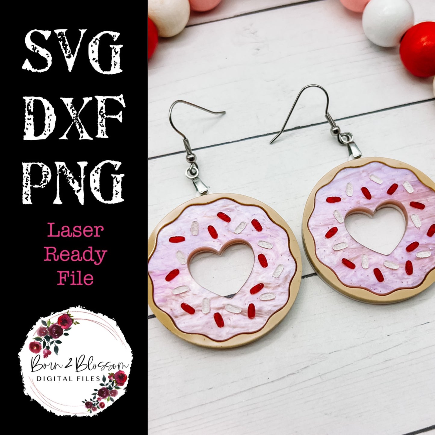Valentine Coffee and Donut Bundle SVG Digital Download