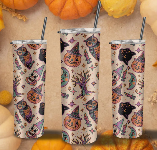 Vintage Halloween Tumbler