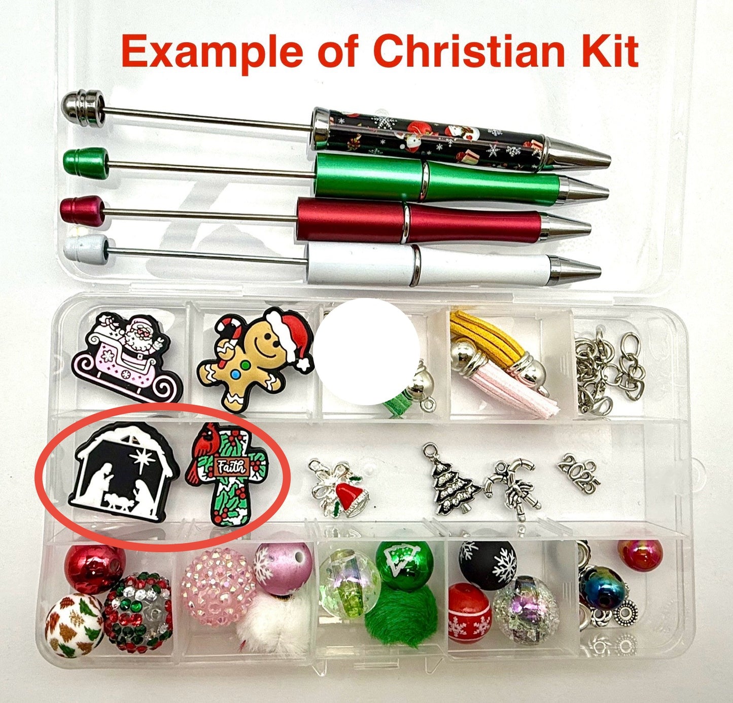 Christmas DIY Beadable Pen Kits