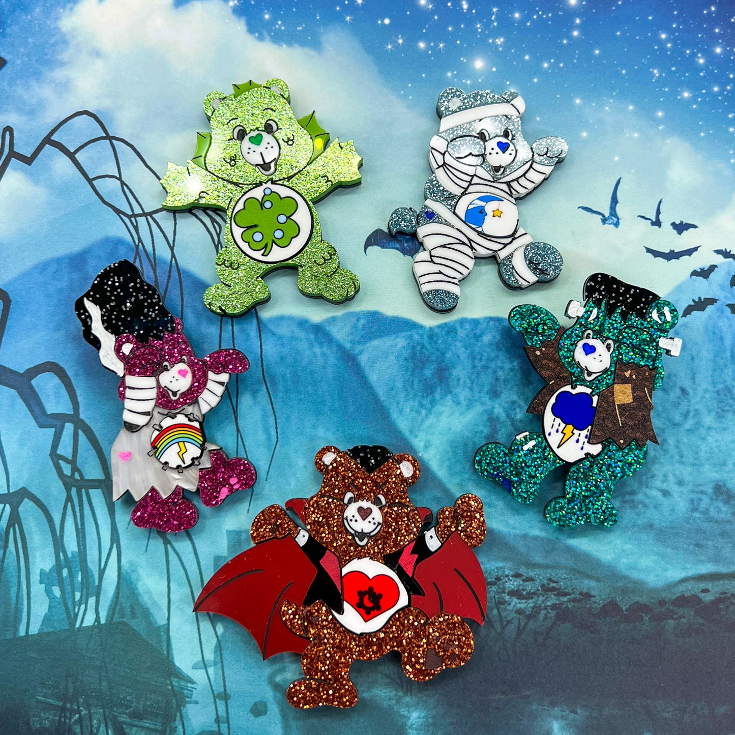 Universal Monster Bears BROOCH