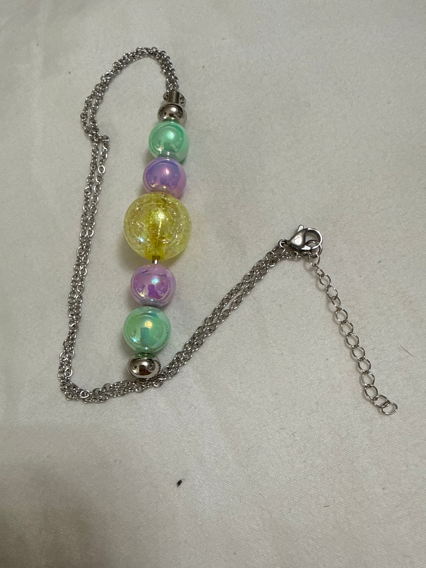 Ok Clearance beaded necklace and earrings