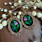 Framed Deadly Nightshade (Belladonna) Dangles