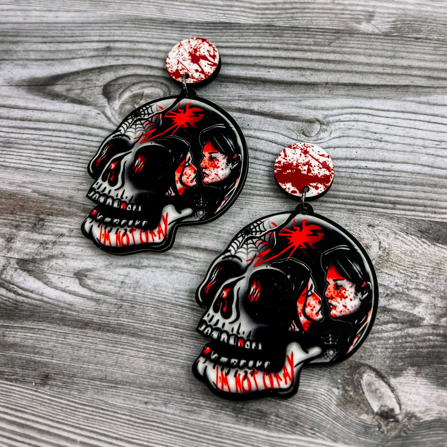 Emo Skull Dangles (6 Different Bands)