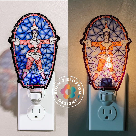 Holiday Movie Stained Glass Nightlight (All Characters)