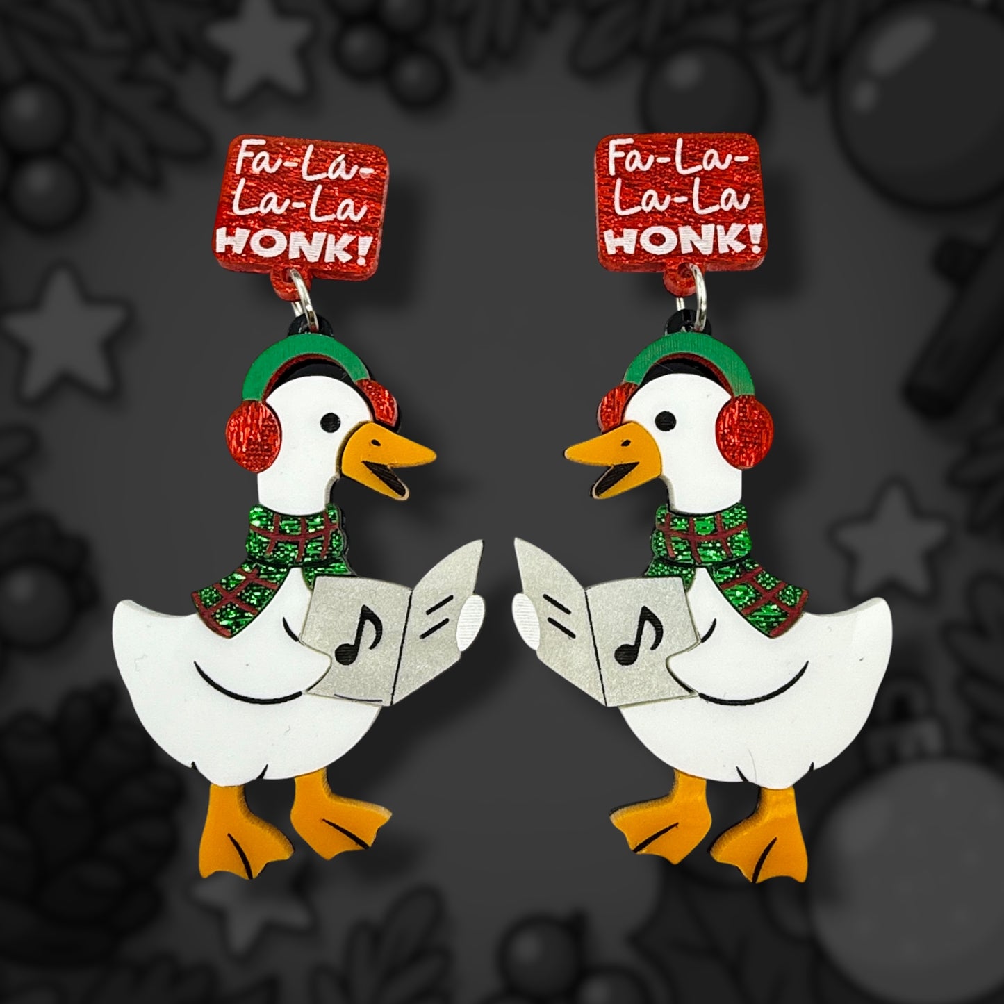 Caroling Goose Dangles