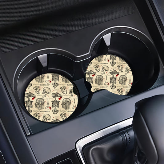 Human Anatomy Car Coaster Set