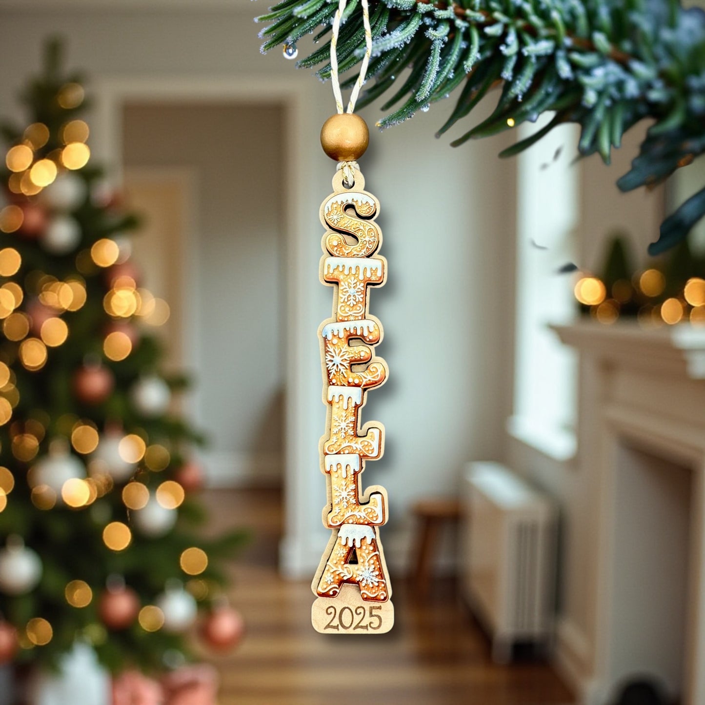 2025 Personalized Gingerbread Letter Ornament
