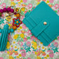 Floral Soda Keychain Wristlet with Wallet Bracelet
