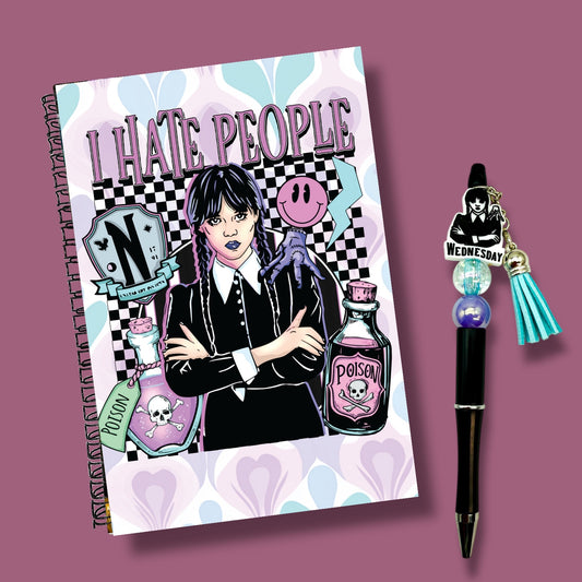 Wednesday Addams Notebook & Pen Set