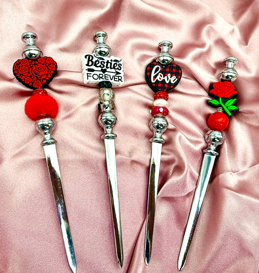 Valentine’s Beadable Letter Openers