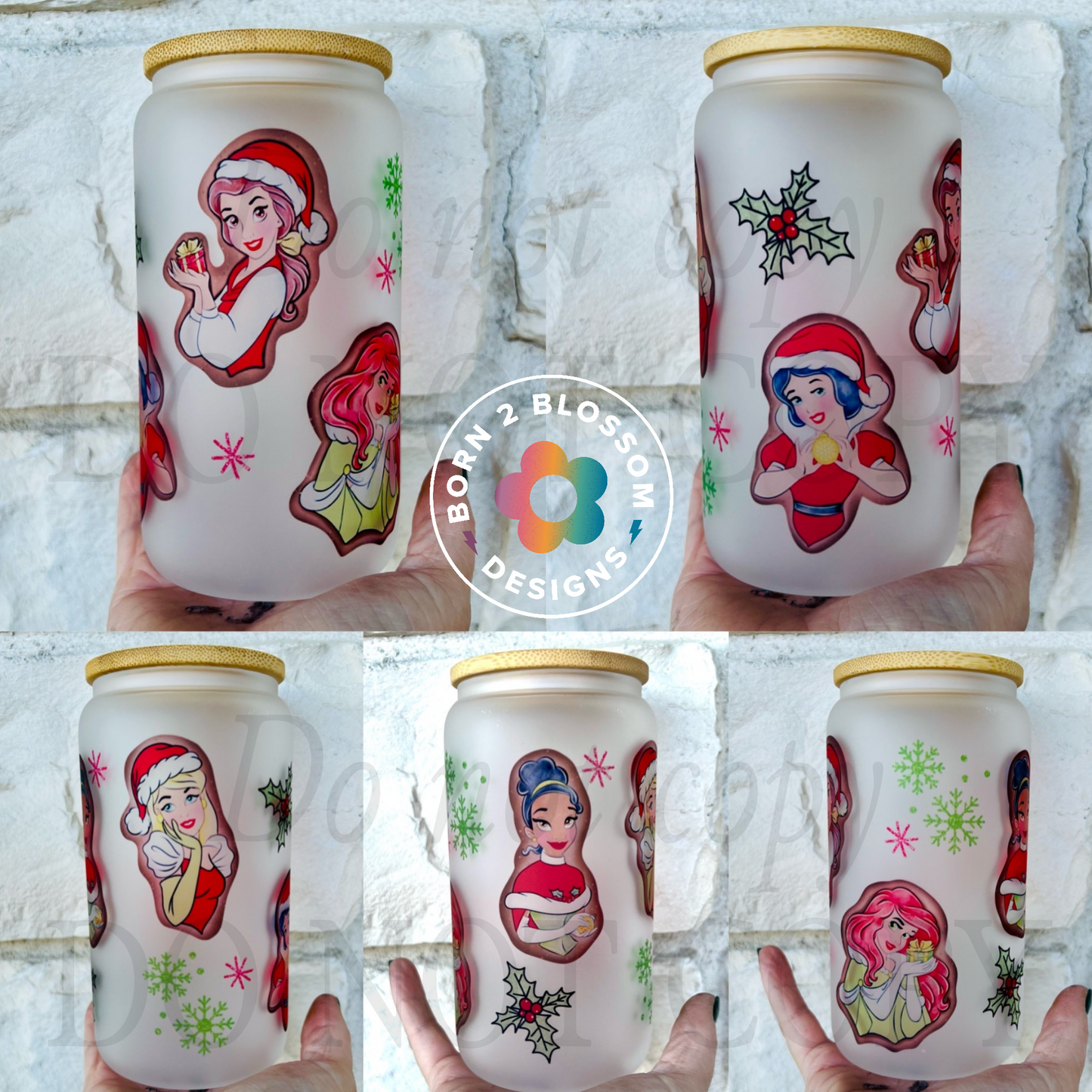 Gingerbread Princess Libby Glass Tumbler