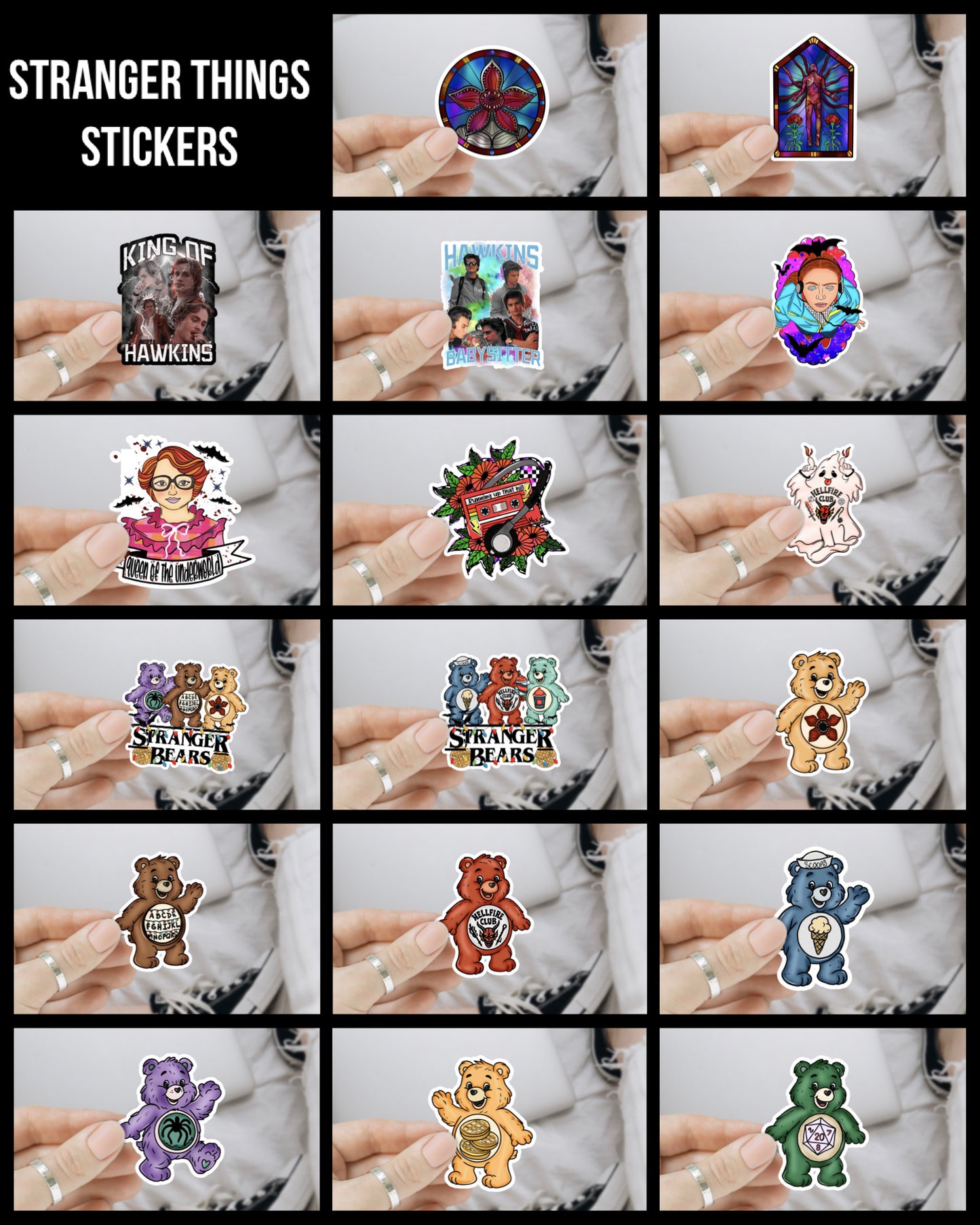 Stranger Things Vinyl Decals (17 Designs Available)