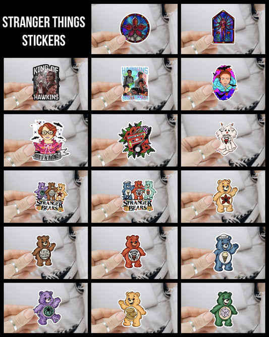 Stranger Things Vinyl Decals (17 Designs Available)