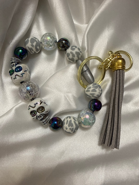 Ok CLEARANCE Halloween Skulls Wristlet