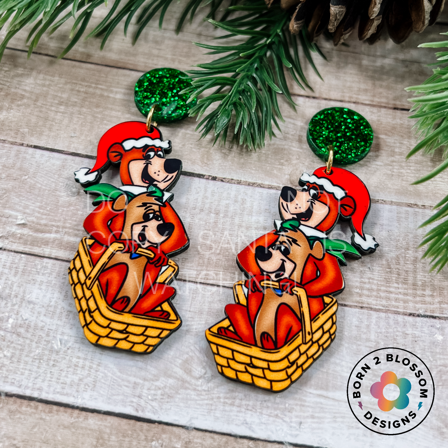 Yogi Bear Christmas Dangles