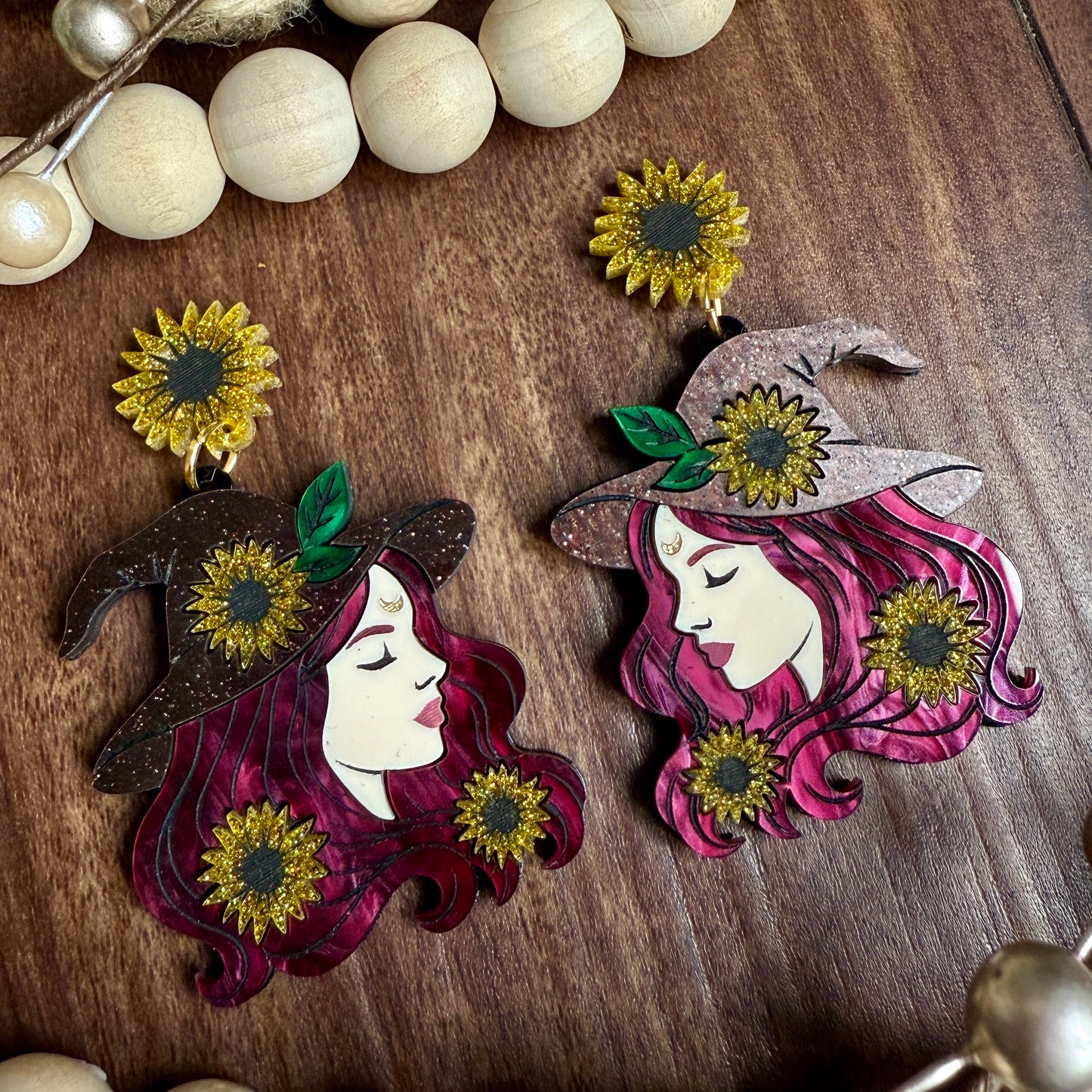 Sunflower Witch Dangles