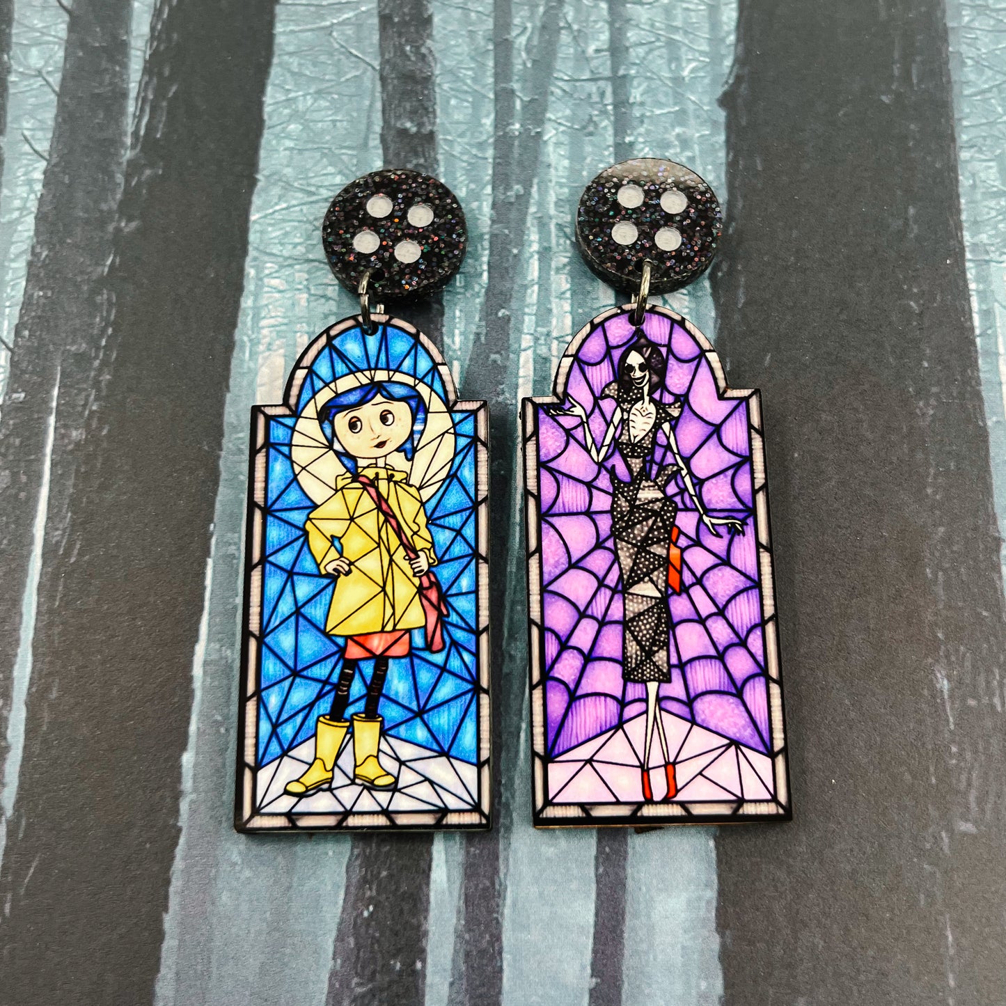 Coraline Glass Dangles (All Characters)