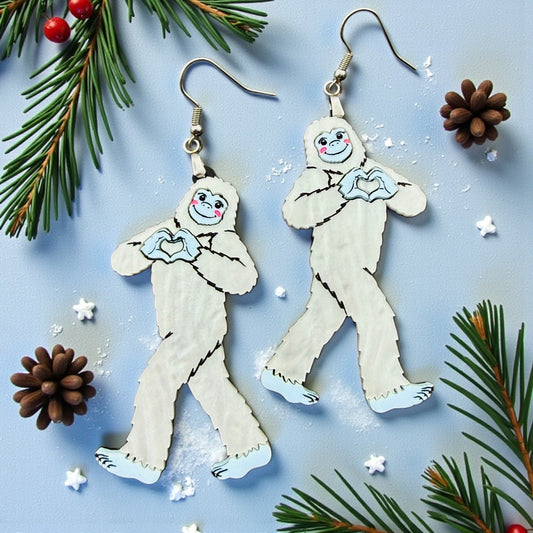 Heart Hands Yeti Dangles