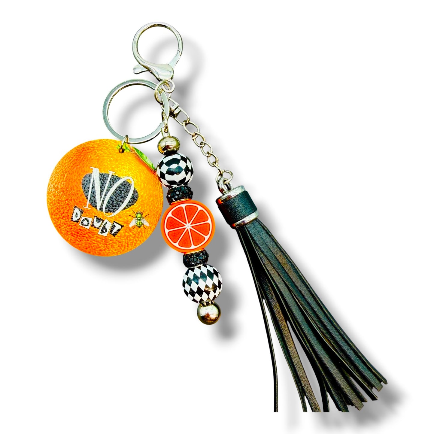 Tragic Kingdom Beaded Keychain