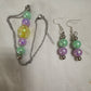 Ok Clearance beaded necklace and earrings