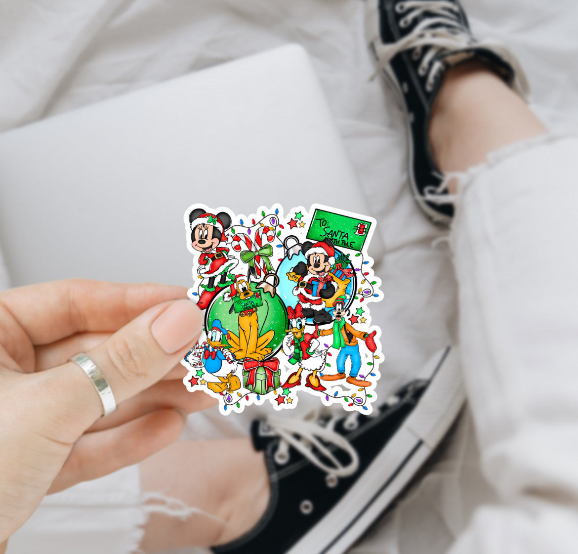 Christmas Cartoon Vinyl Decals (15 Designs Available)