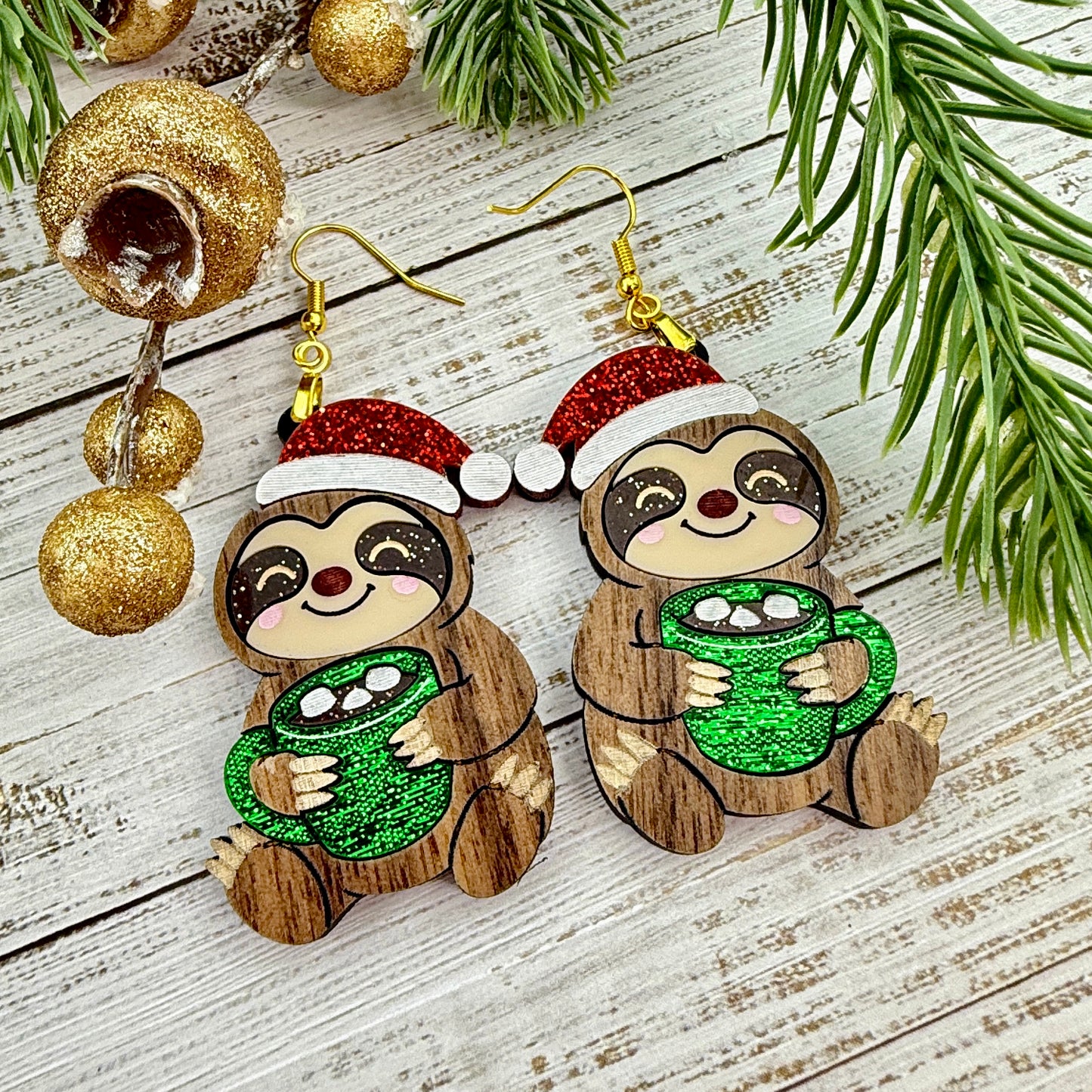 Sloth & Cocoa Dangles