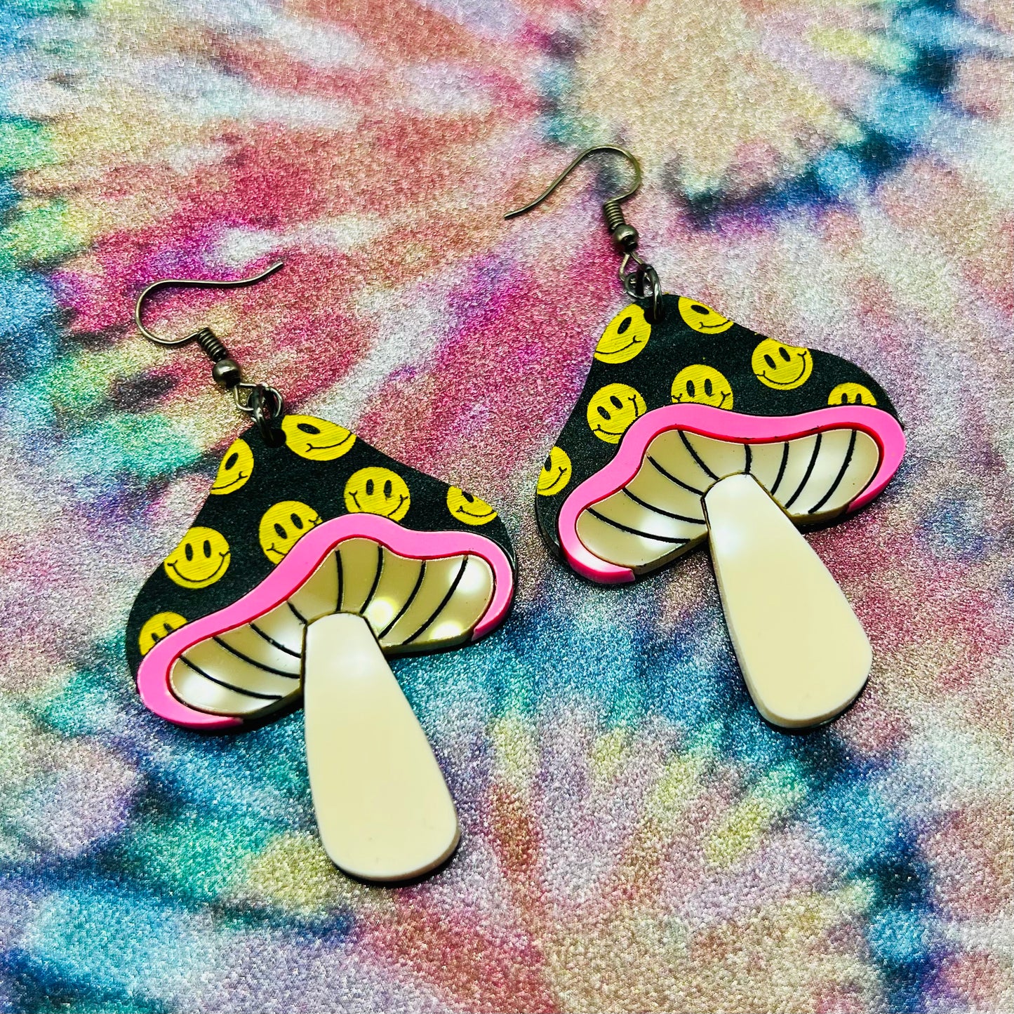 Smiley Mushroom Dangles