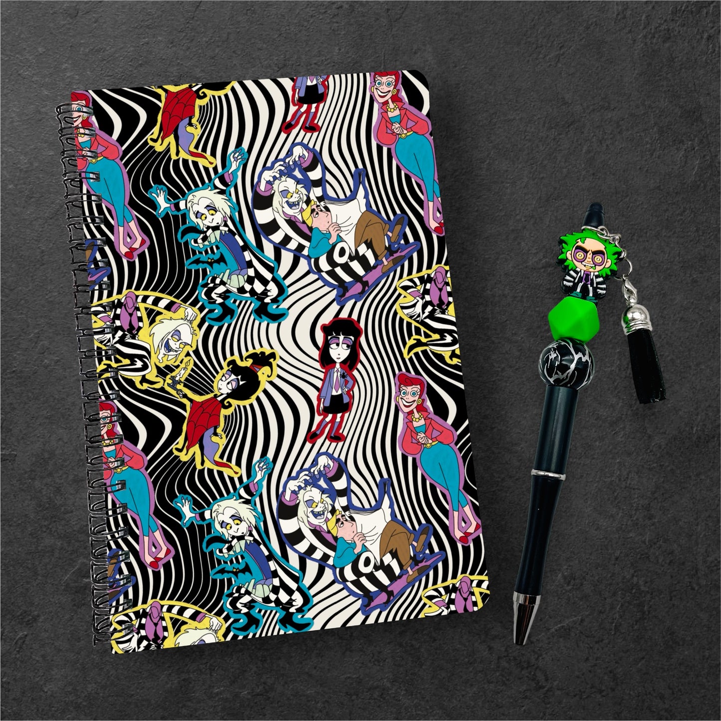 Beetlejuice Cartoon Notebook & Pen Set