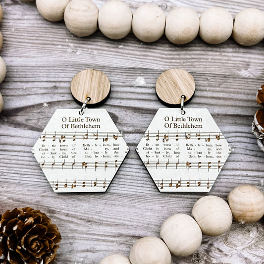 MAY CLEARANCE Christmas Carol Earrings