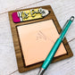 Personalized Sticky Note Holder