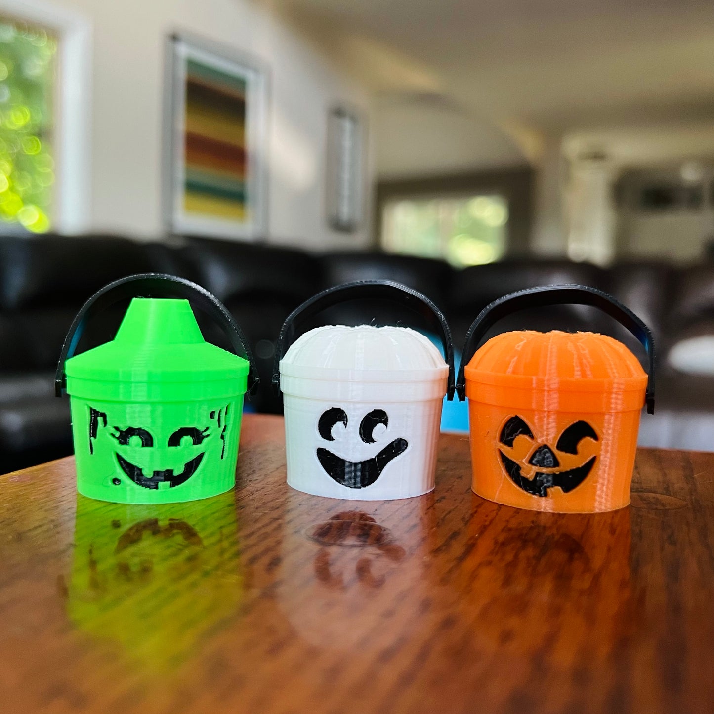 3D Printed Halloween Bucket Straw Toppers