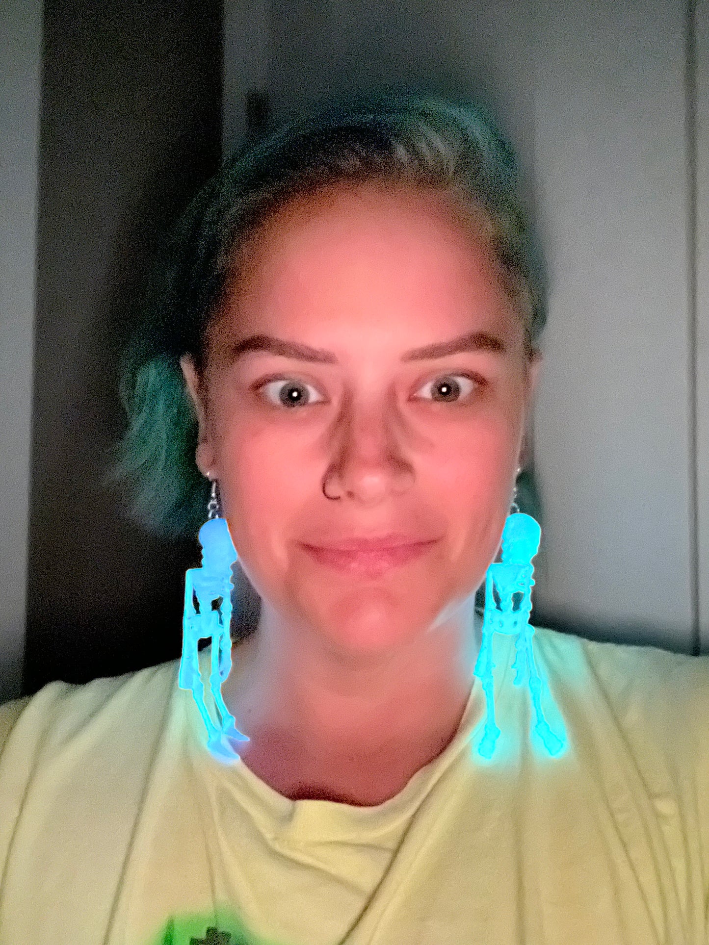 3D Printed Skeleton Earrings