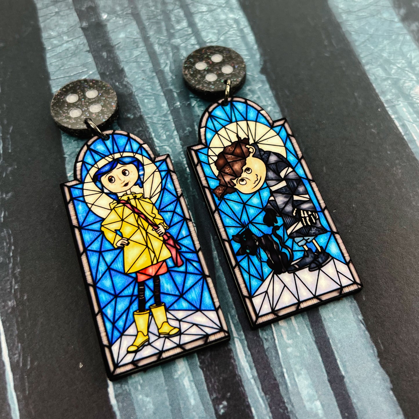 Coraline Glass Dangles (All Characters)