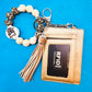 Keychain Wristlet with Wallet Bracelet
