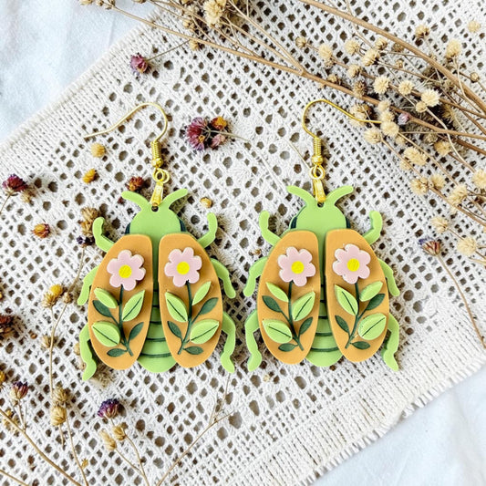 Floral Beetle Dangles