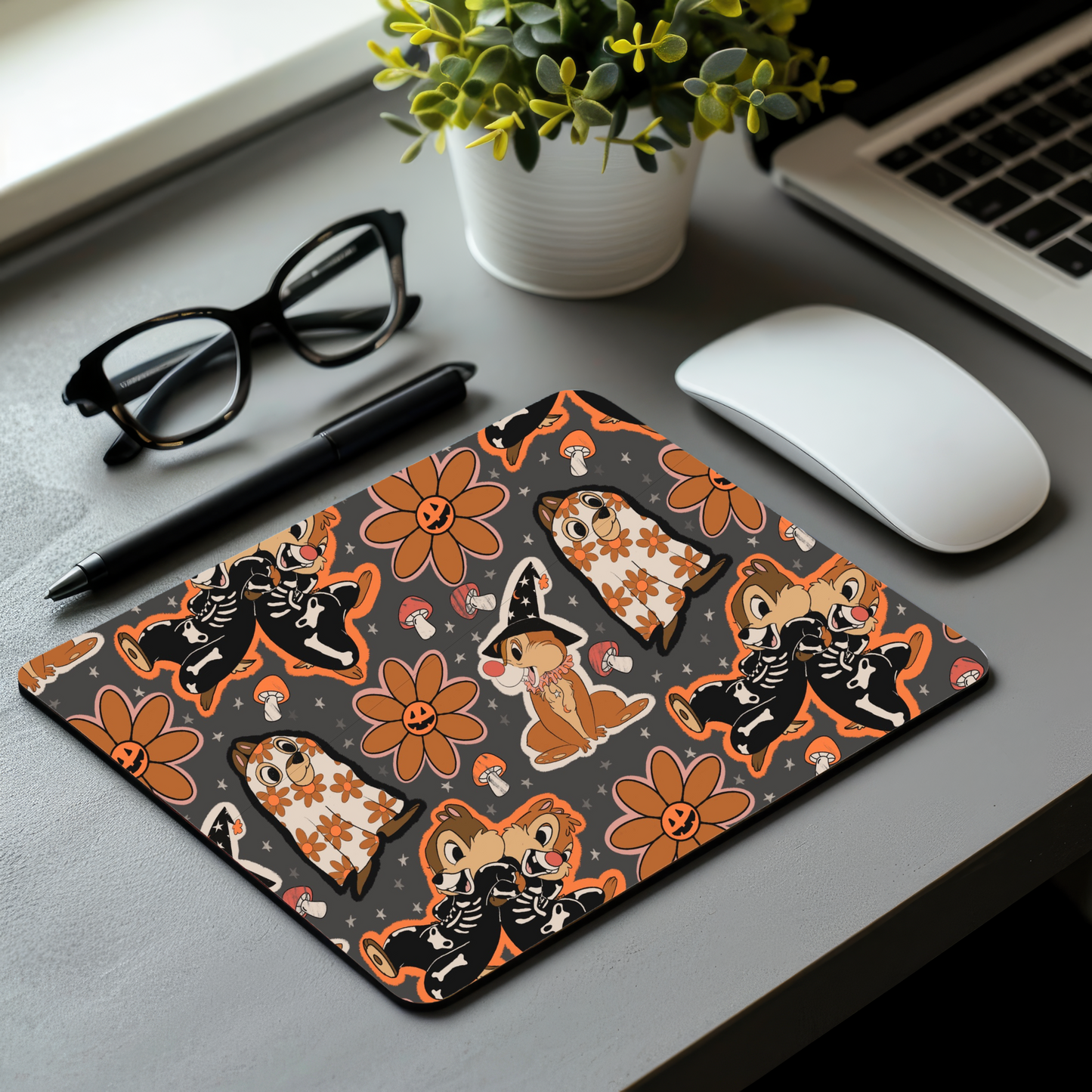 Halloween Chip N Dale Mouse Pad