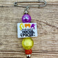Fall / Halloween Beaded Safety Pin Brooches