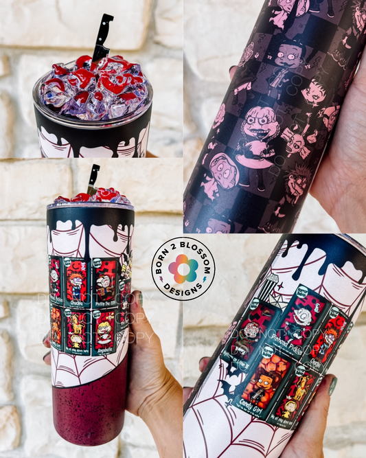 Horror Rugrats Glow Tumbler