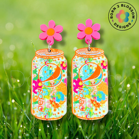 Floral Pepsi Dangles