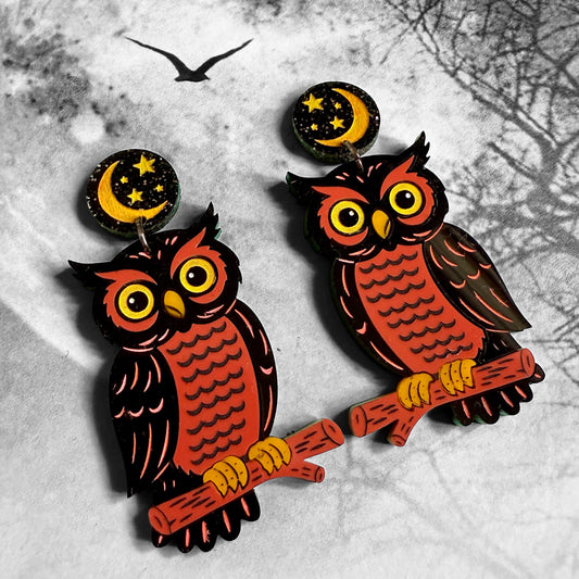 Vintage Owl Dangles