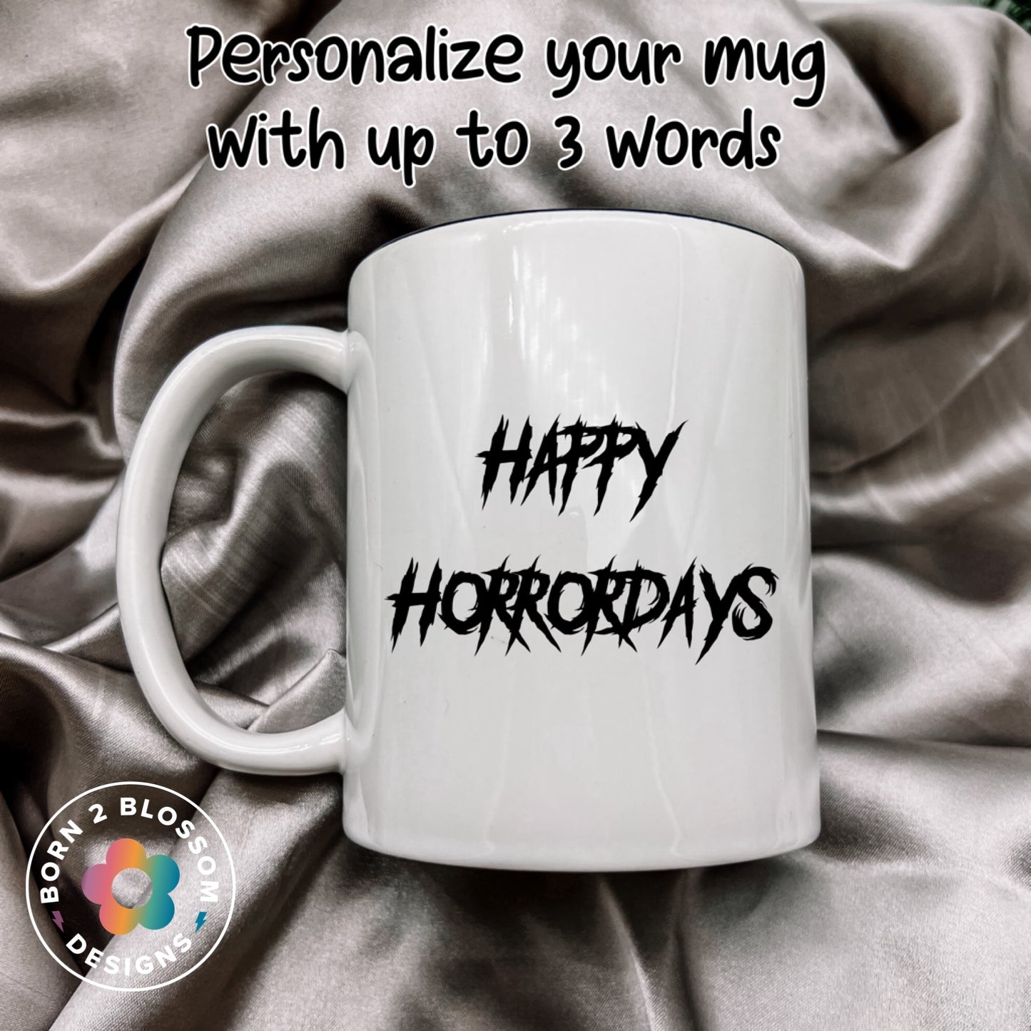 Horror on a Shelf Ceramic Mug (Personalization Available)