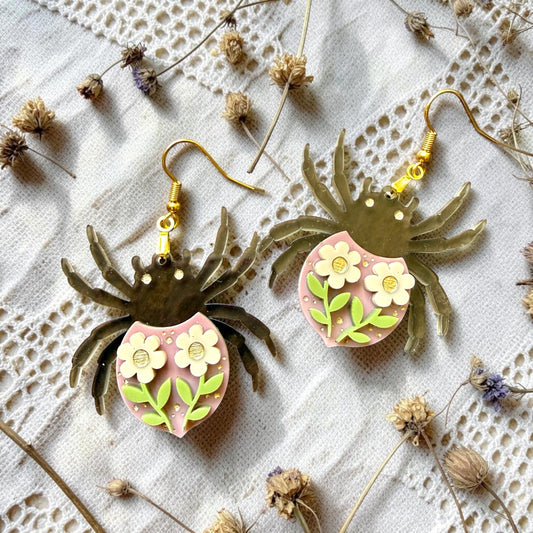 Floral Spider Dangle