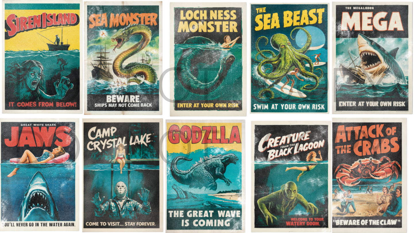 Monster Movie Nightlight (10 designs available)