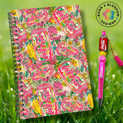 Floral Soda Notebook & Pen Set (7 Designs Available!)