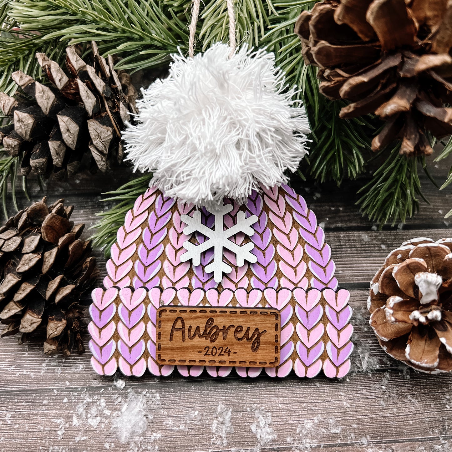 Personalized Winter Hat Ornament