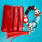 Keychain Wristlet with Wallet Bracelet